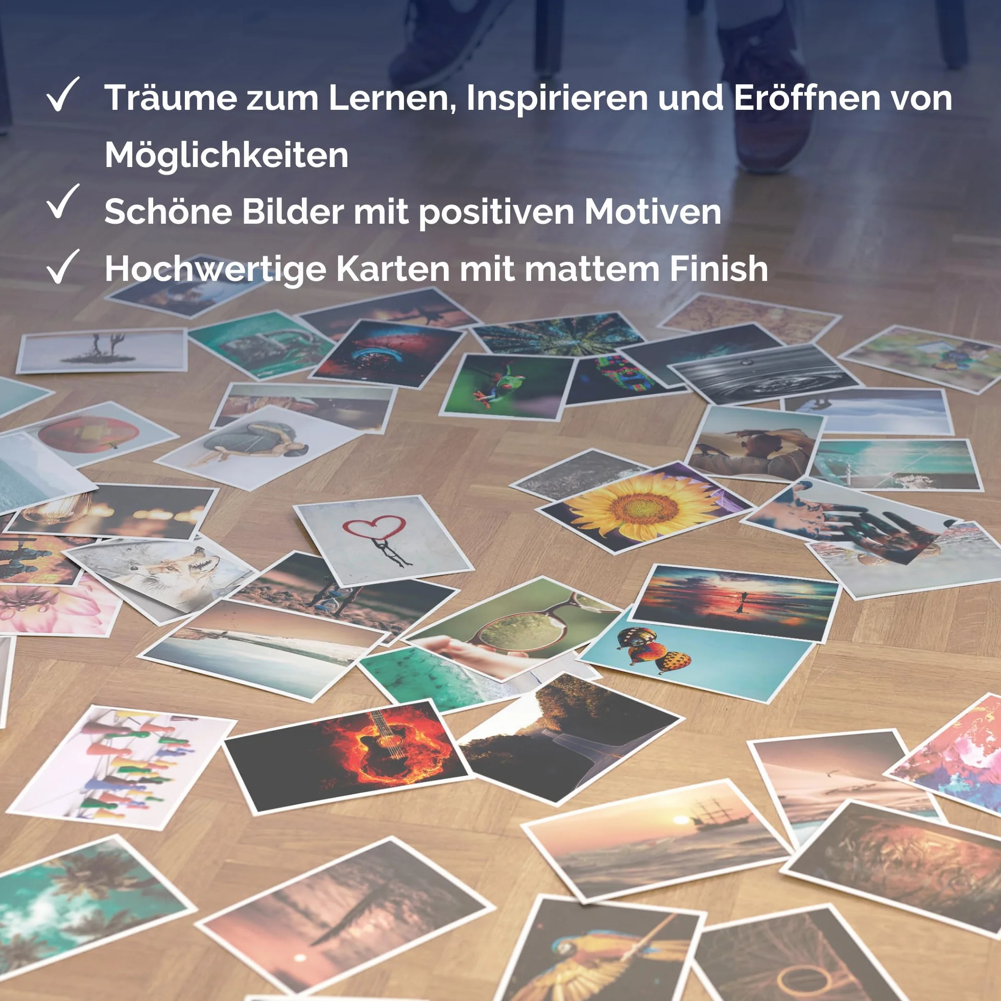 metaFox - Carte di coaching – Set di carte fotografiche originali – Carte impulsi per coaching, terapia e workshop – Carte motivazionali per riflessione, strumenti di coaching e terapia