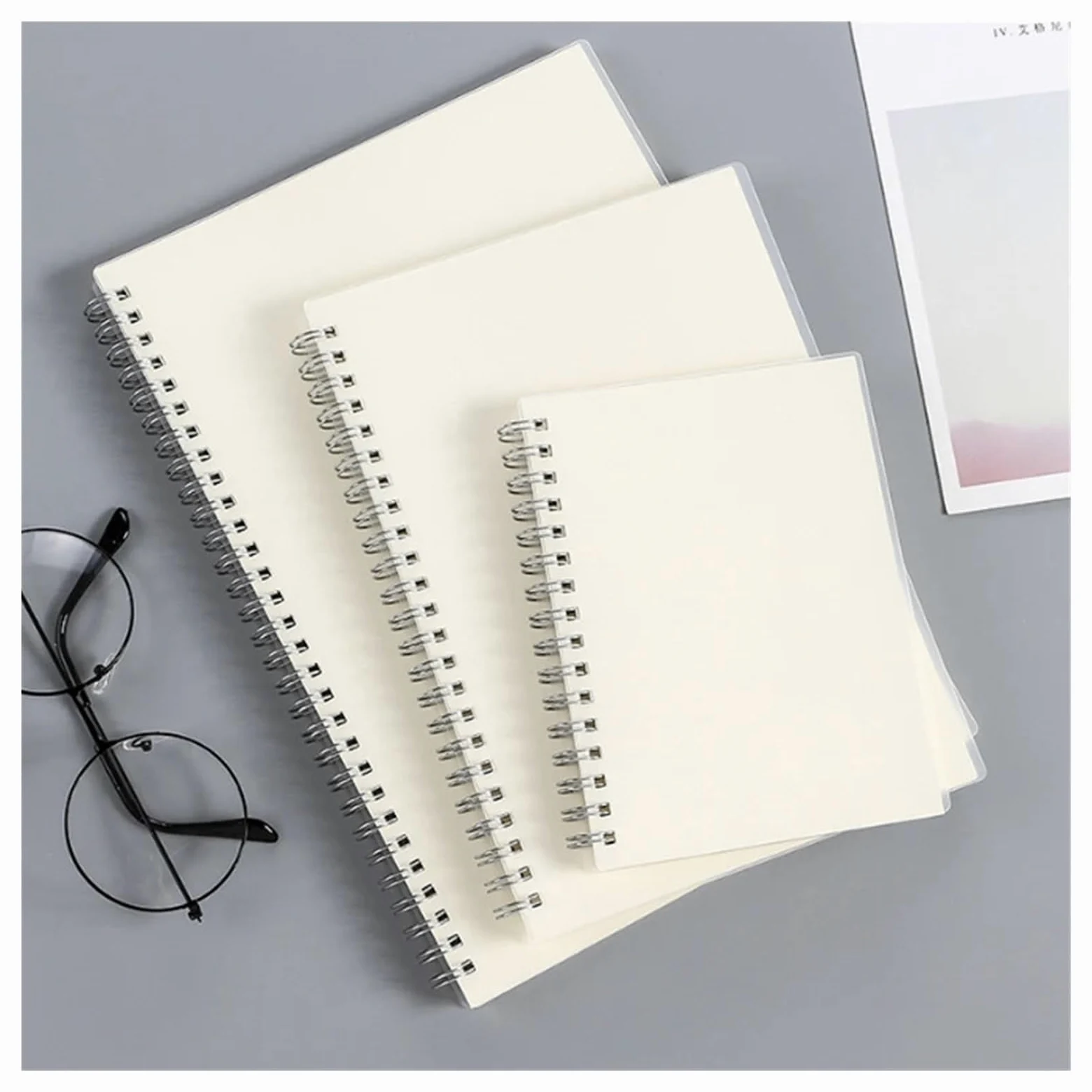 Quaderno A Spirale Quaderno A5/B5, quaderno a spirale, planner, a righe, a quadretti, diario, album da disegno, for materiale scolastico, cancelleria, ufficio(Horizontal Line,B5)