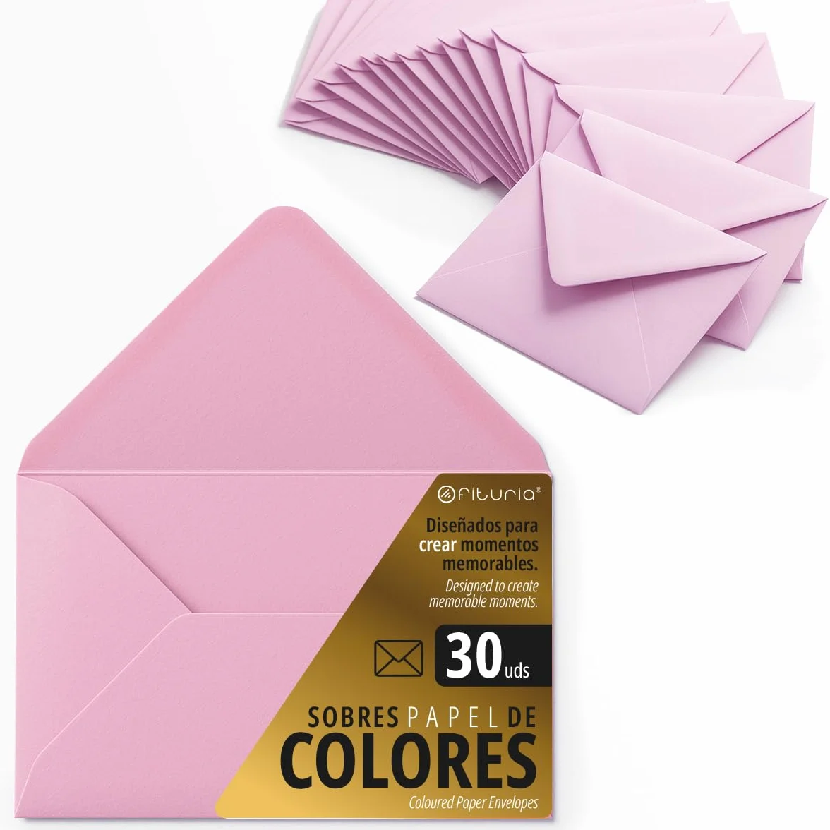 Ofituria buste di carta colorate 75x120 mm 30 pezzi