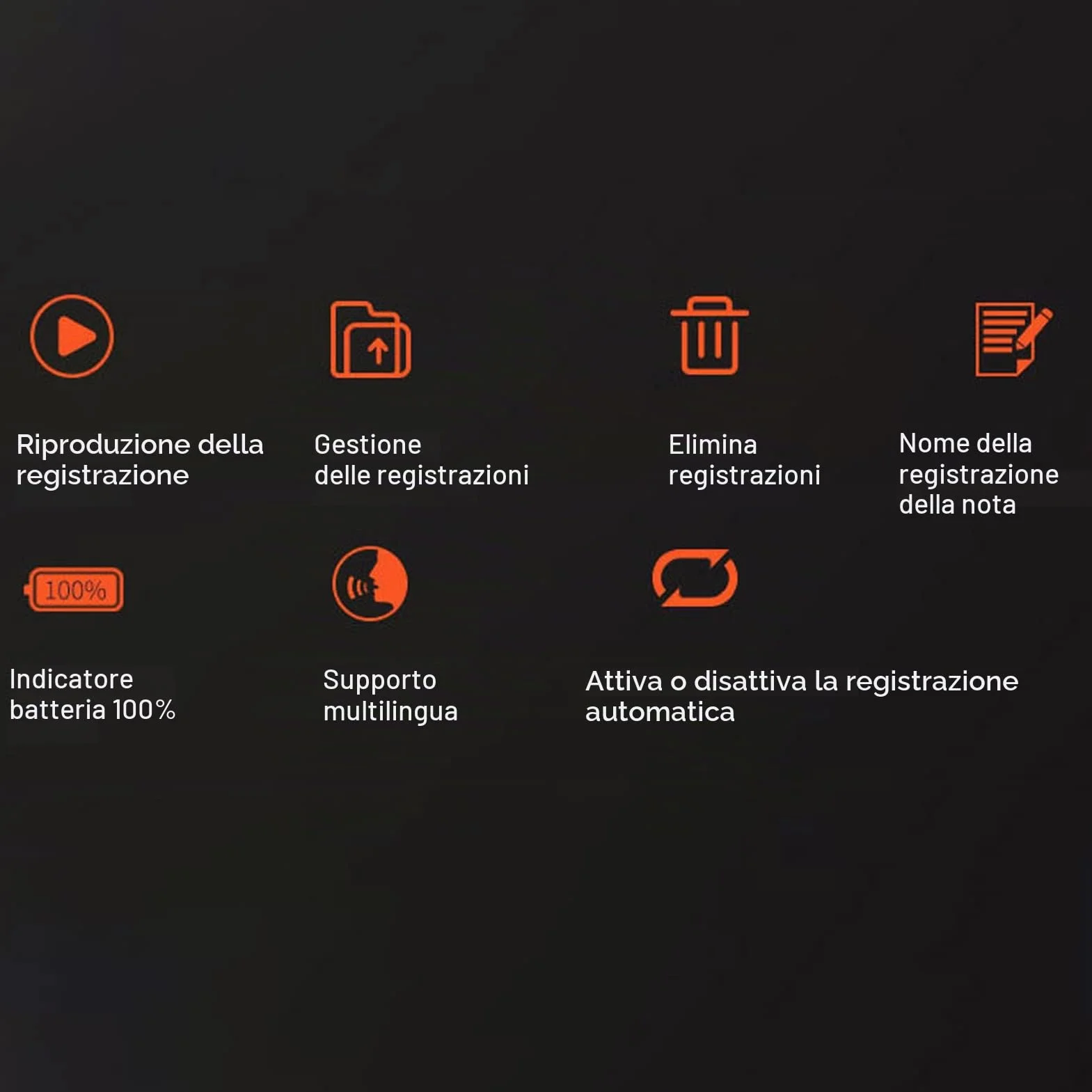 Cuffia per registratore di chiamate per Cellulare , Registrazione Automatica del registratore di chiamate per Telefono Visualizzazione 'alimentazione degli Auricolari Bluetooth per Le