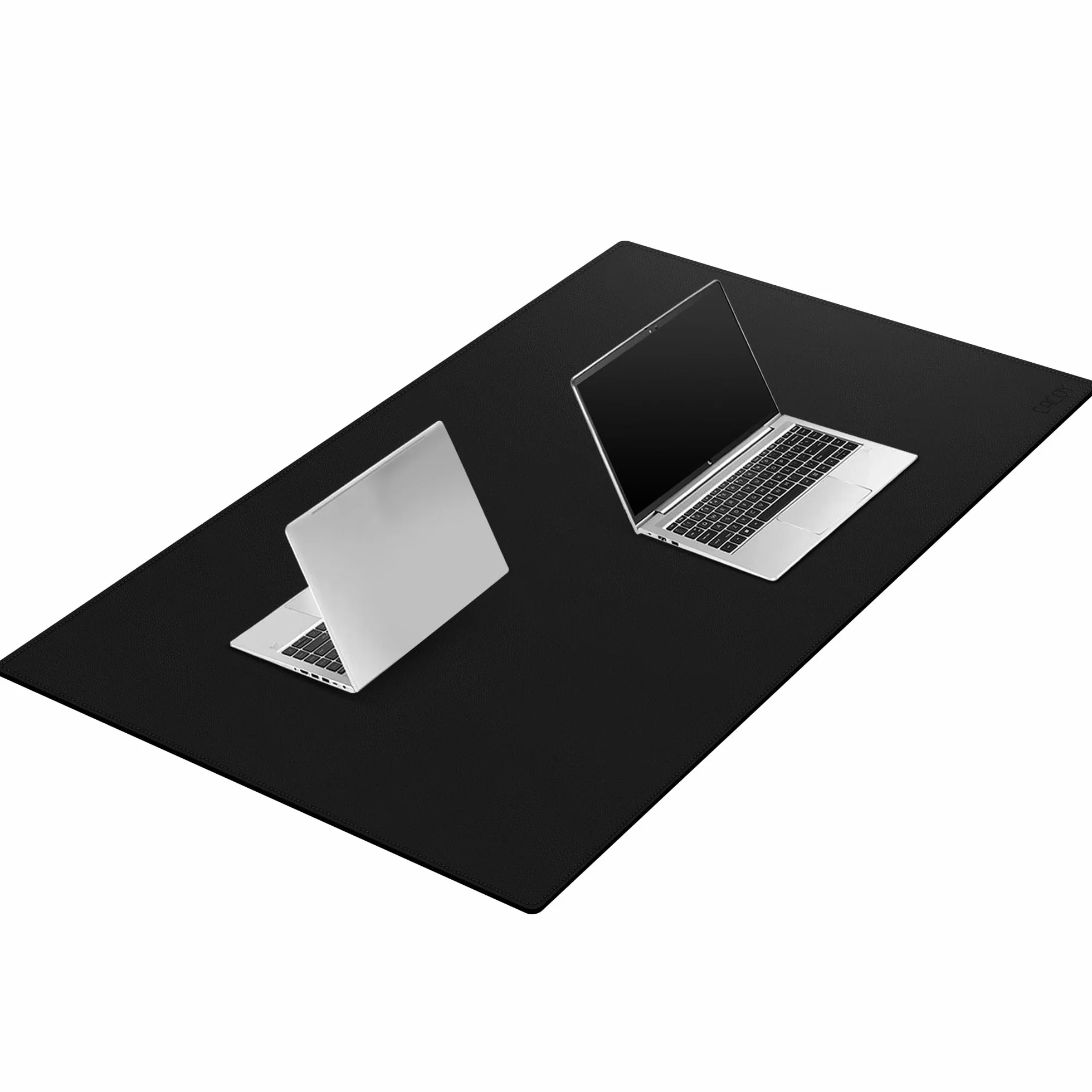 Cacoy Tappetino per Scrivania in Pelle PU 1200x800 mm Impermeabile, Grande Tappetino da Tavolo per Ufficio e Casa (Nero)