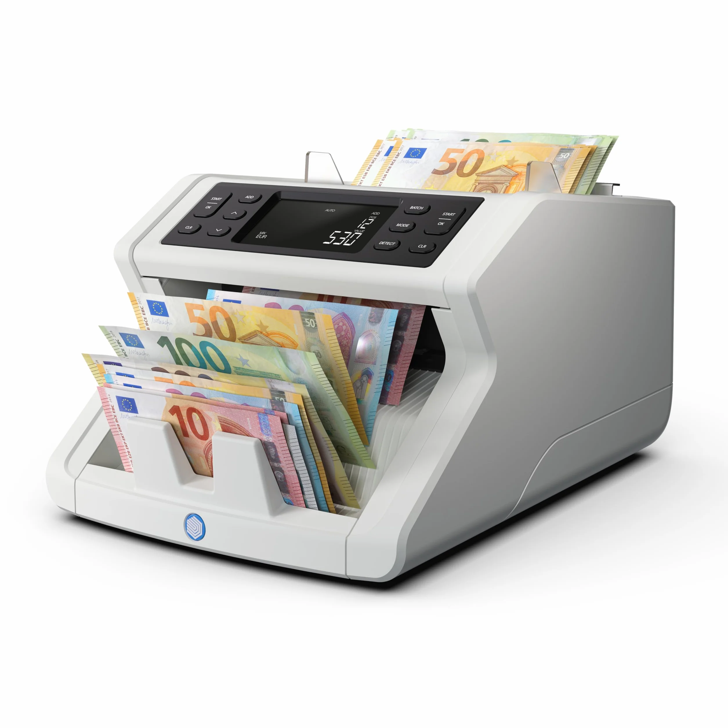 Safescan 2265 contabanconote che conta il valore di sterline inglesi e euro miste - Contabanconote con verifica banconote a 5 punti - Contabanconote per banconote ordinate e per tutte le banconote