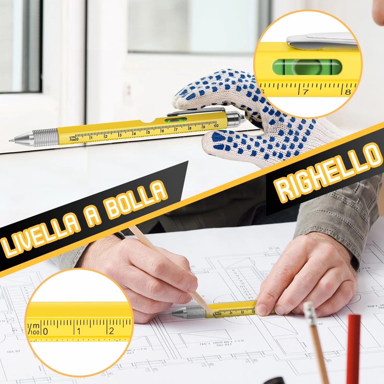 Penna Regalo Multifunzione 9 in 1, Idee Regalo Uomo, Festa del Papà