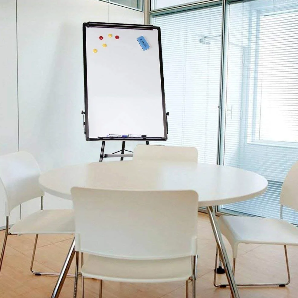 Techly 100754 Lavagna Magnetica Flipchart Fogli Mobili 60x90 cm Altezza Regolabile