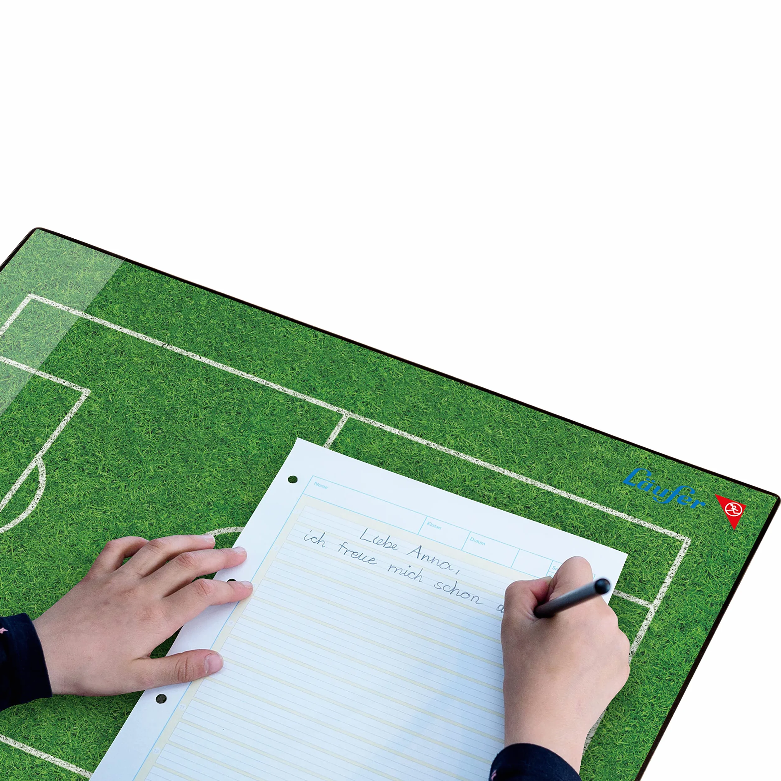 Runner Fußballfeld scrittura a rilievo