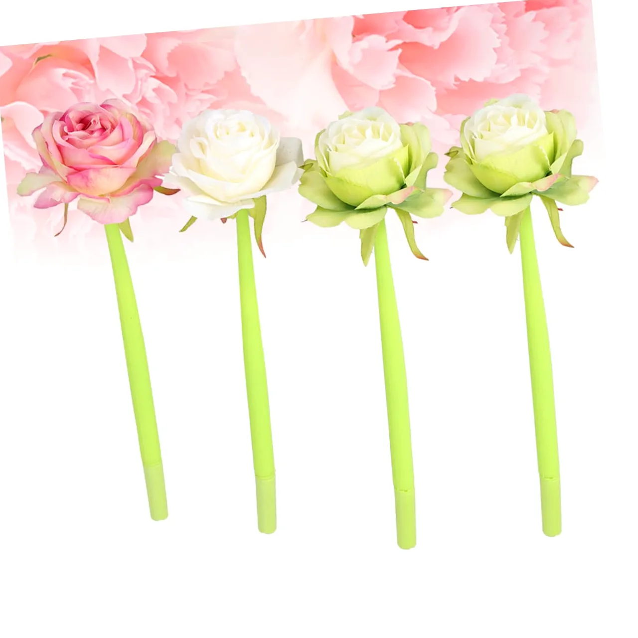 Operitacx 8pezzi Penne Gel Rosa Per Scuola e Ufficio Design Romantico Per Studenti e Appassionati Di Cancelleria Inchiostro Blu Stile Random