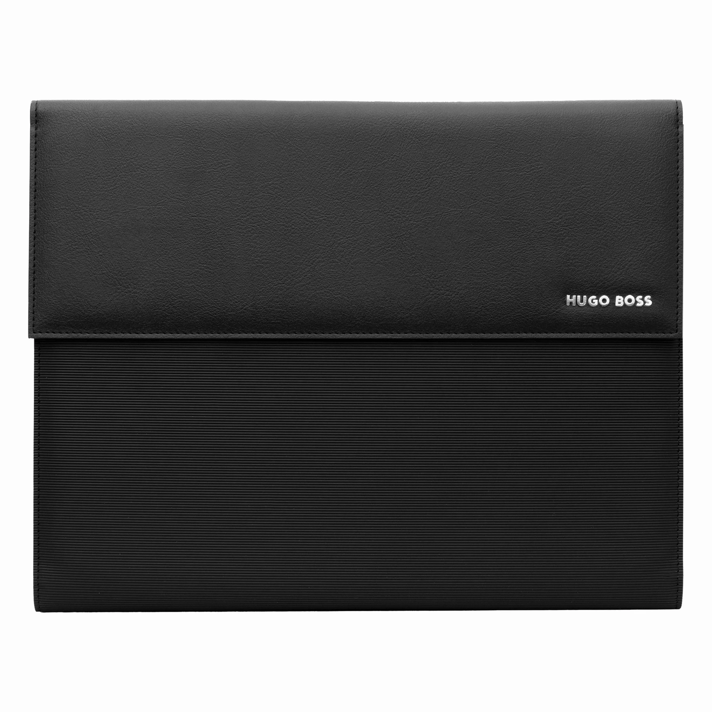 Hugo Boss Cartellina Rigata Nero A4