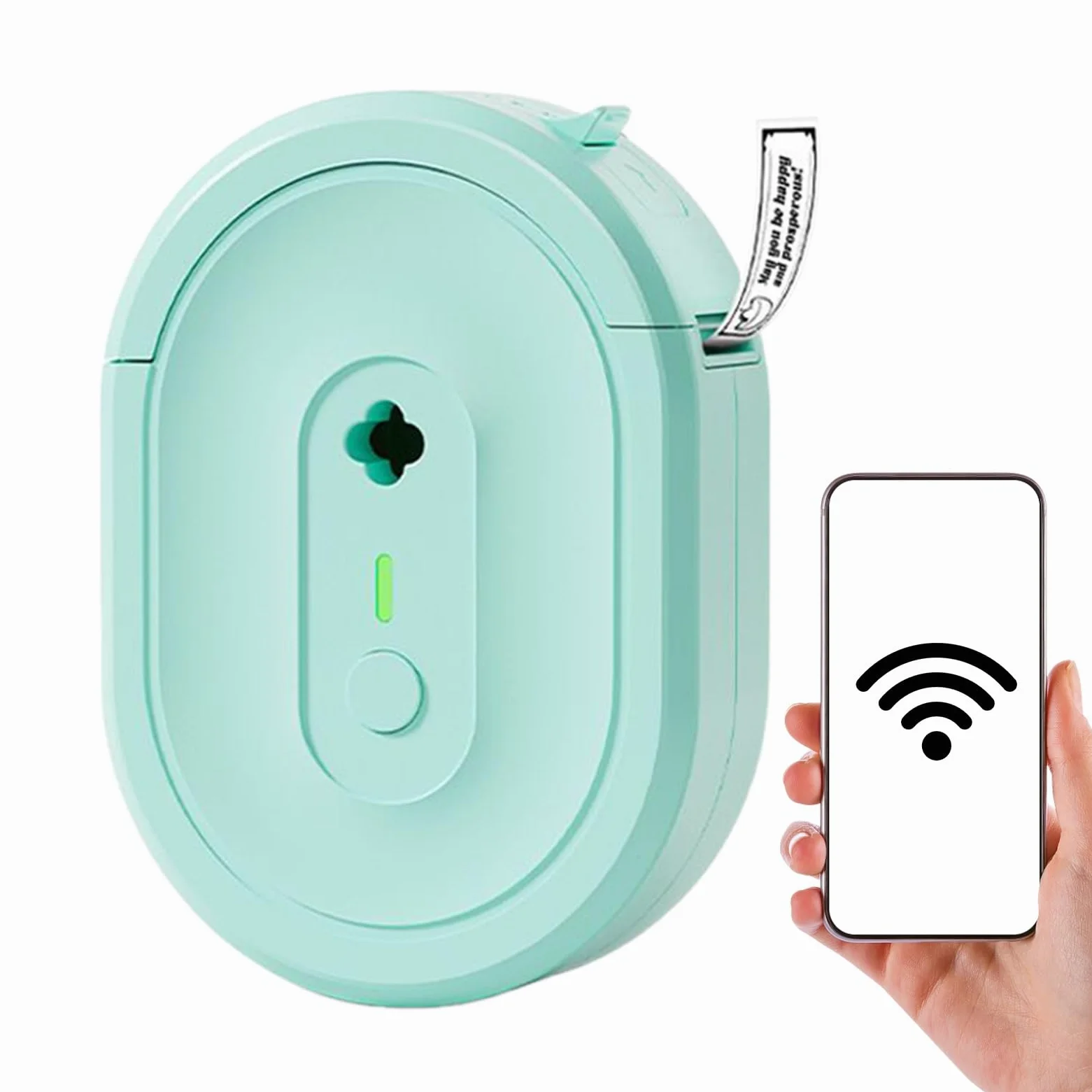 Stampante Per Etichette Di Spedizione Stampa termica portatile wireless | Stampante Per Etichette Adesive Termiche Wireless Identificazione Prodotti Ufficio Casa Scuola Cucina