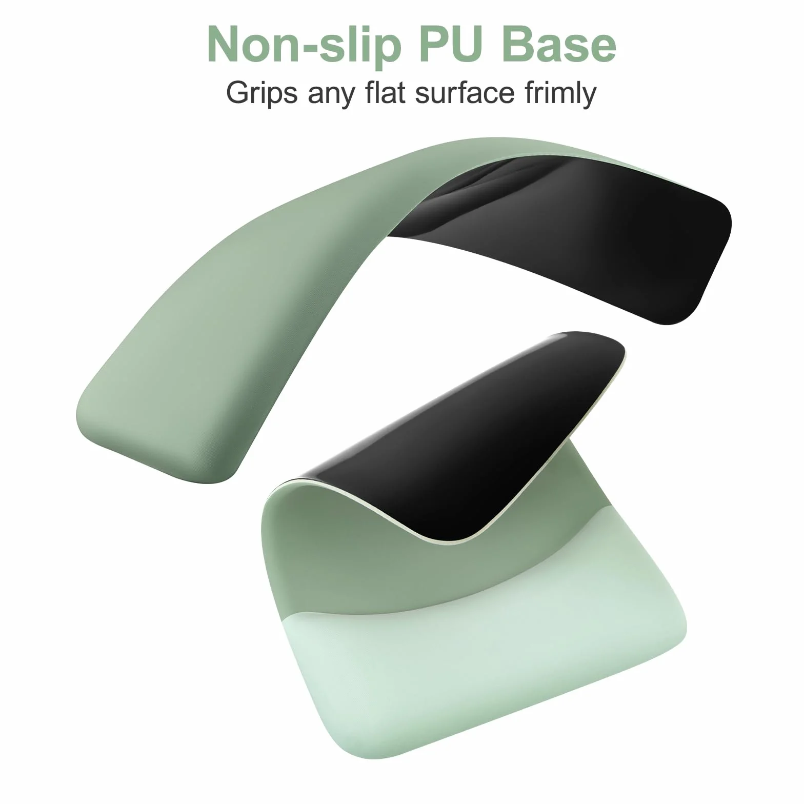MOSISO Tappetino Mouse con Poggiapolsi e Tastiera Set, Ergonomico Antiscivolo, Memoria Schiuma, Verde