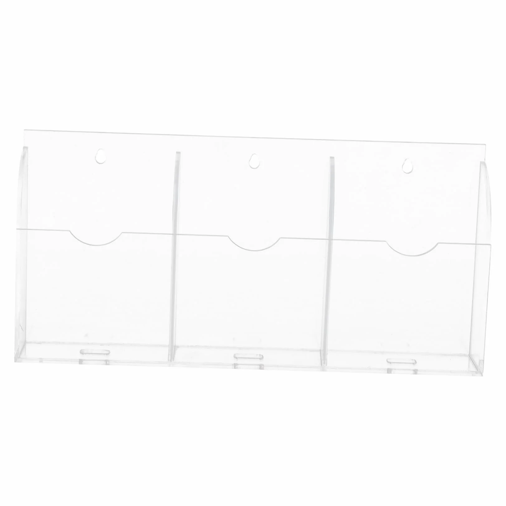 MAGICLULU 4 Pz Supporto di ricarica per smartphone da parete in acrilico a 3 slot custodia per telefono impermeabile magnetico presa wall organizer portatelecomando rack porta telecomando