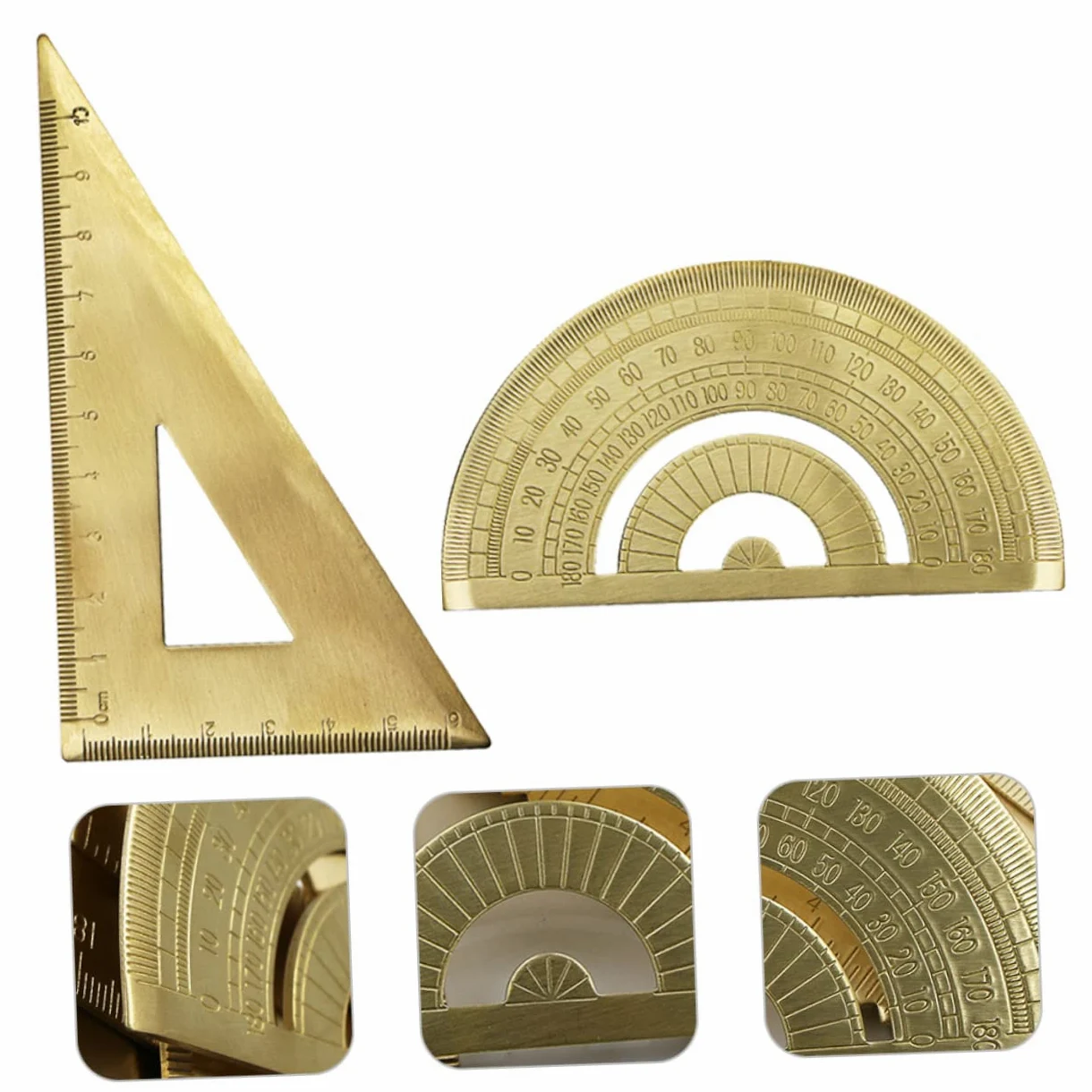3 Set Di Righelli Triangolari Leggeri E Compatti Per Geometria Goniometro Misurazione Accurata Per Uso Esterno Ottimi Per Studenti