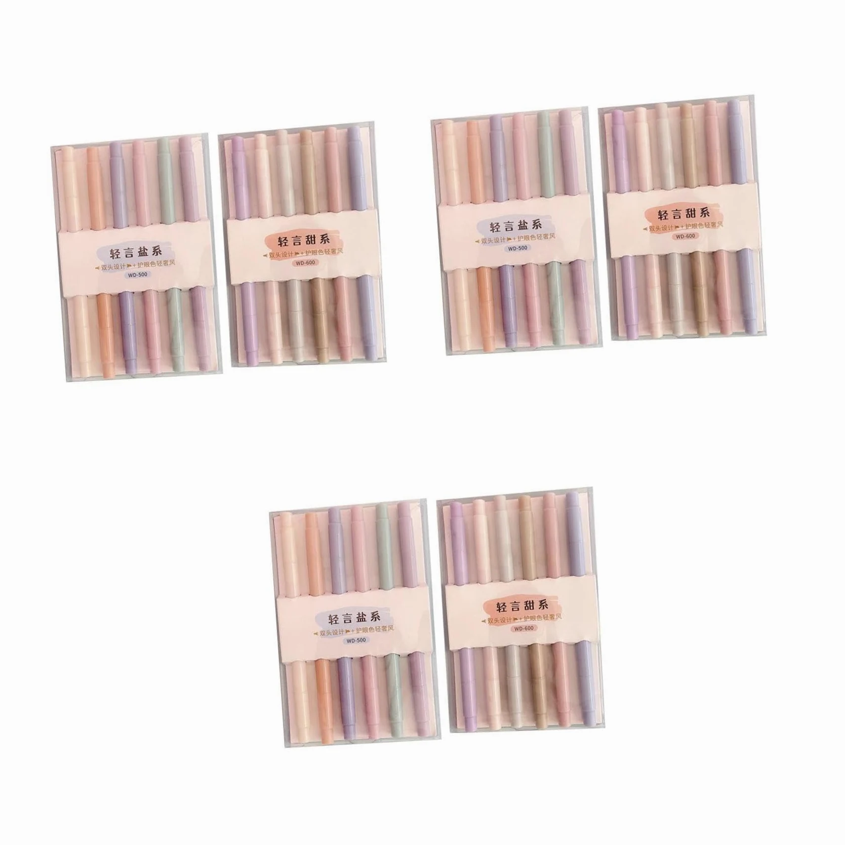 NUOBESTY 3 Set Di Evidenziatori Pennarelli Pastello Evidenziatori Per Segnalibri Pennarelli Per Uso Domestico Convenienti Per Studenti Artistici 12 Pezzi*3