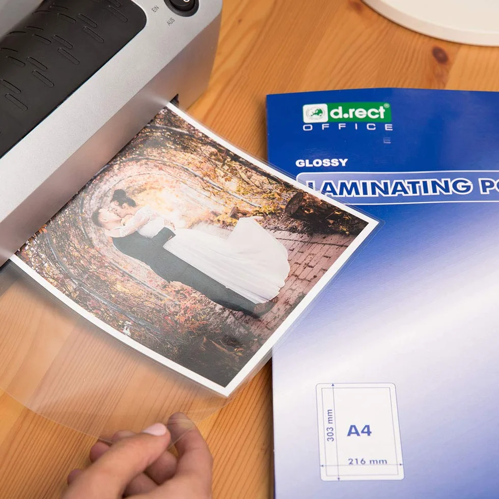 D.RECT Fogli Laminati A4 Lucida Trasparente 125 Micron 250 Confezione 100 Unità