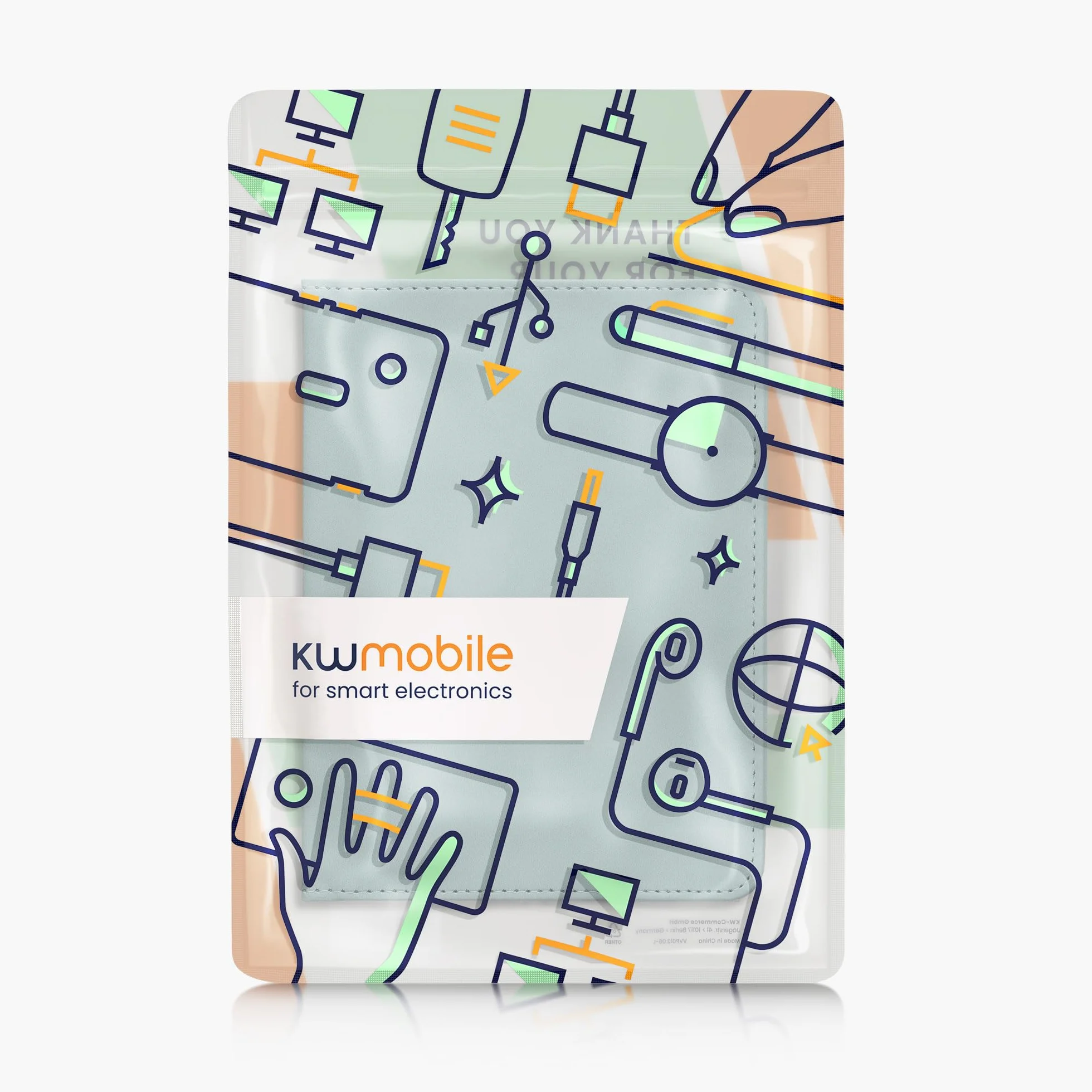 kwmobile Custodia Pelle Nabuk per Libretto Circolazione Auto Cover Portalibretto con Scomparti