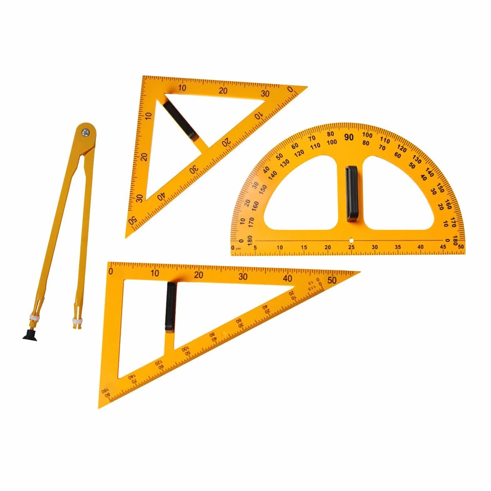 Attrezzatura per matematica e geometria, righello, disegno numerico di grandi dimensioni, ausilio didattico per l'ingegneria, materiale scolastico