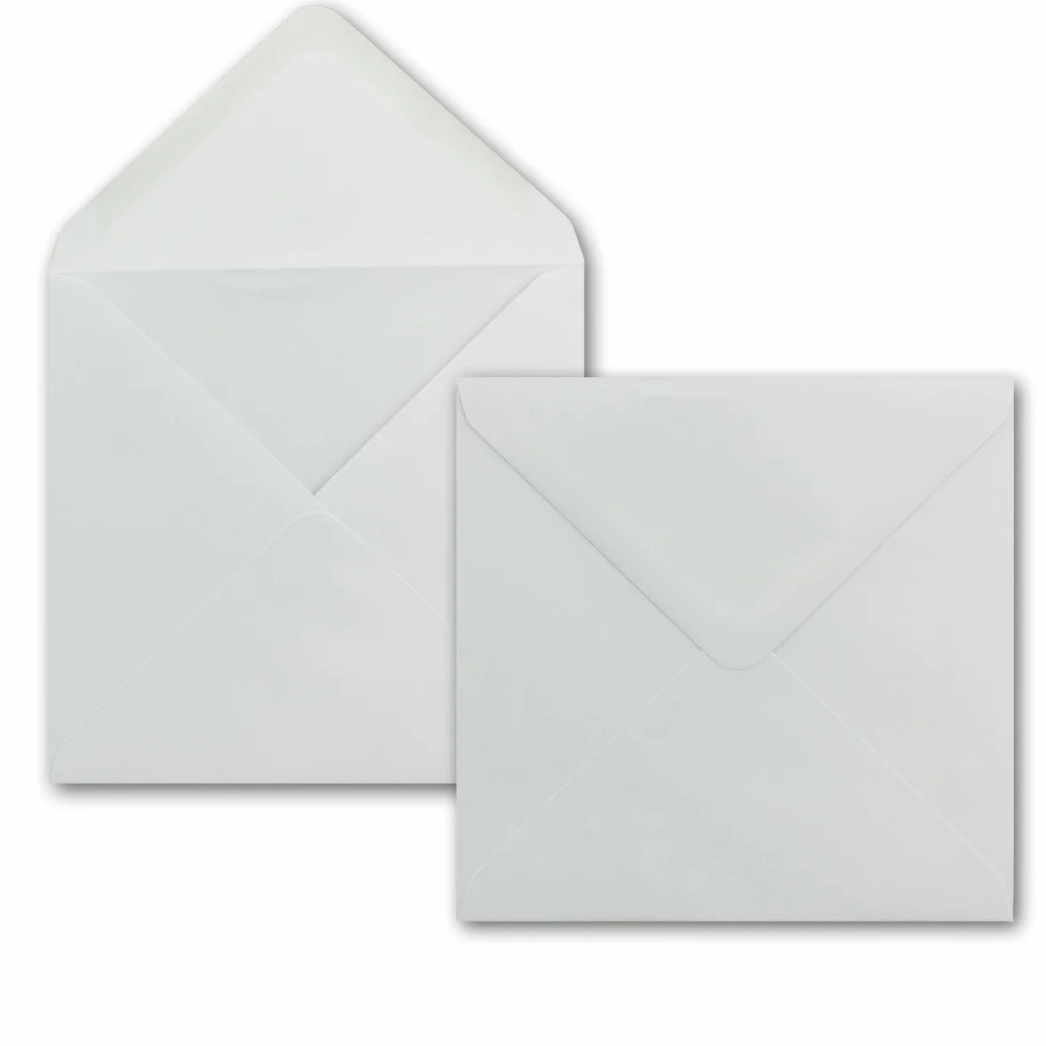 Glüxx-Agent - 500 buste quadrate, 15 x 15 cm, 100 g/m², con incollaggio a umido, senza finestra, ideali per Natale, biglietti di auguri