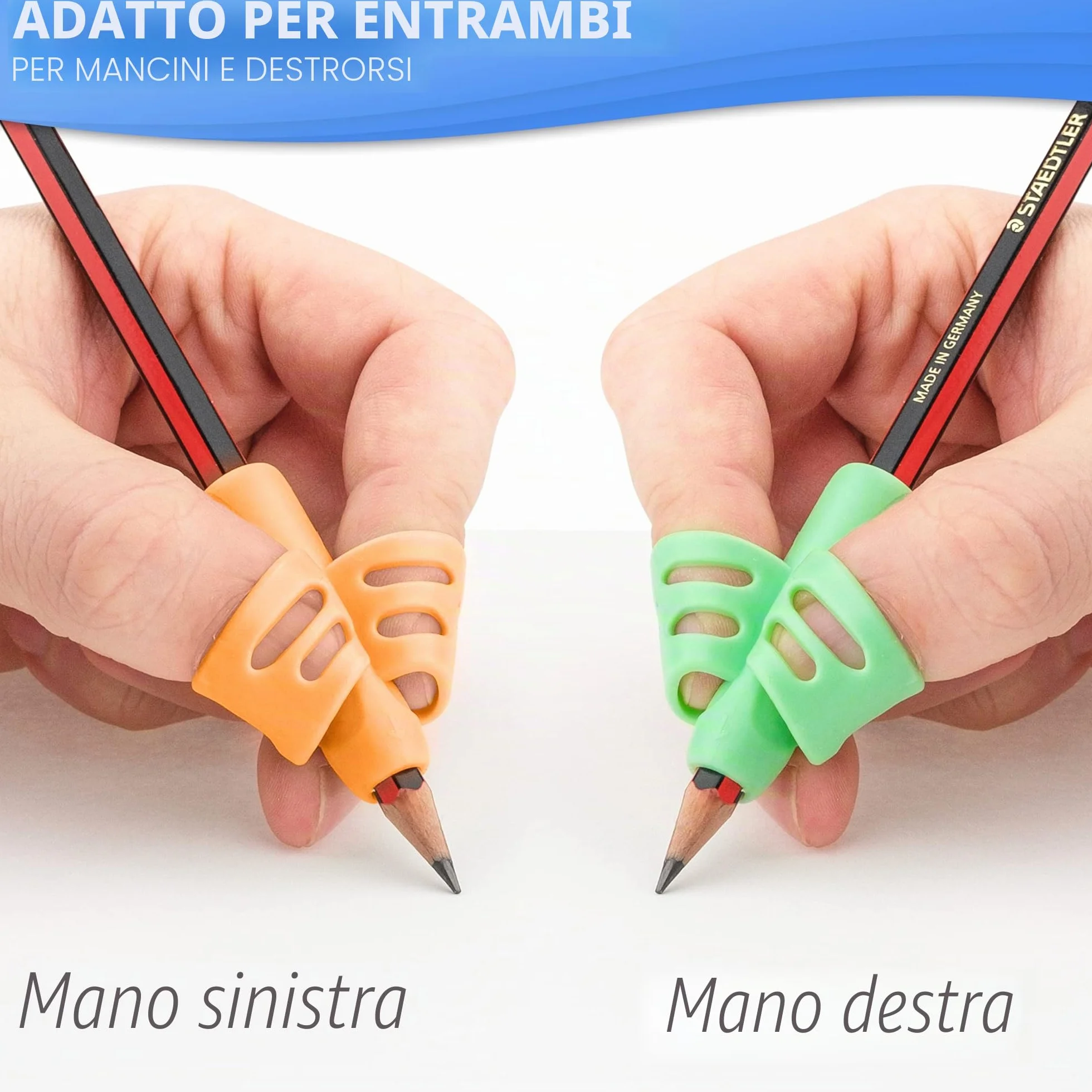 Stylo Impugnatura Matita Bambini, Confezione da 6, Impugnature Ergonomiche