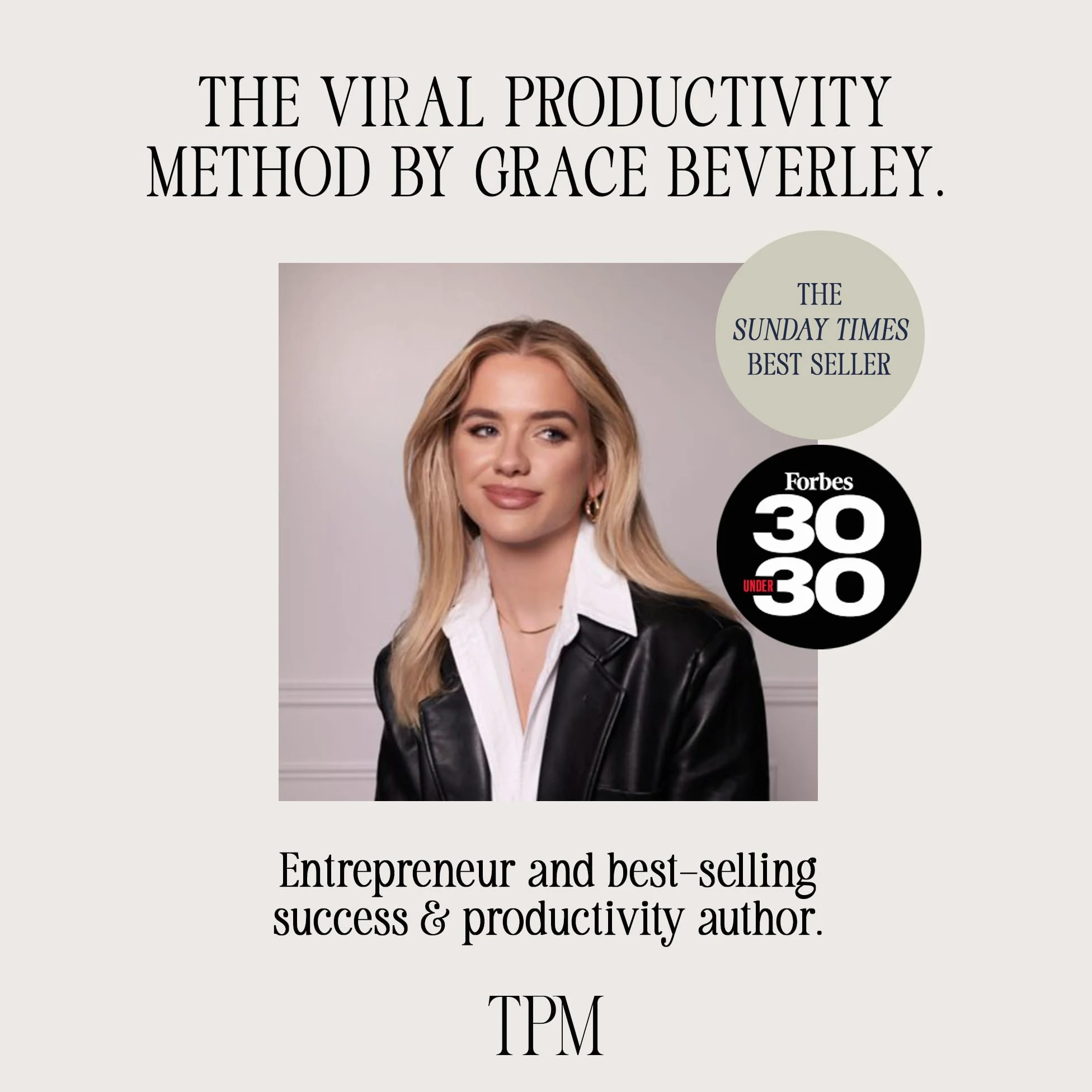 Planner per la produttività con copertina rigida, agenda giornaliera per organizzazione, gestione del tempo e produttività, planner A5 non datato con il metodo virale di Grace Beverley | Linen Dreams