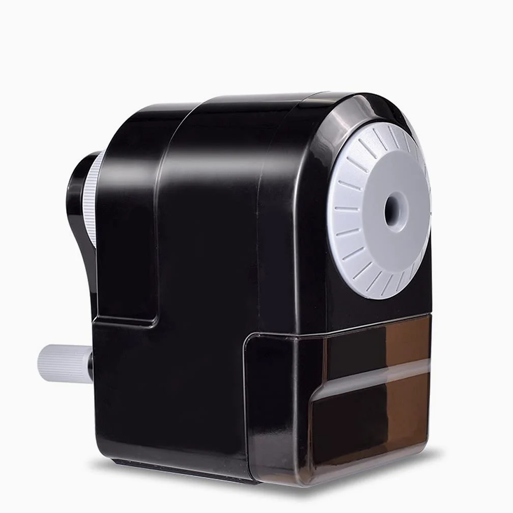 temperamatite Affilatrice per Matita Manuale Durabile Affilabilità Durabile per n.2 Matita Best School Affilatrice a Spirale Blade a Spirale più Forte Temperino (Color : Black)