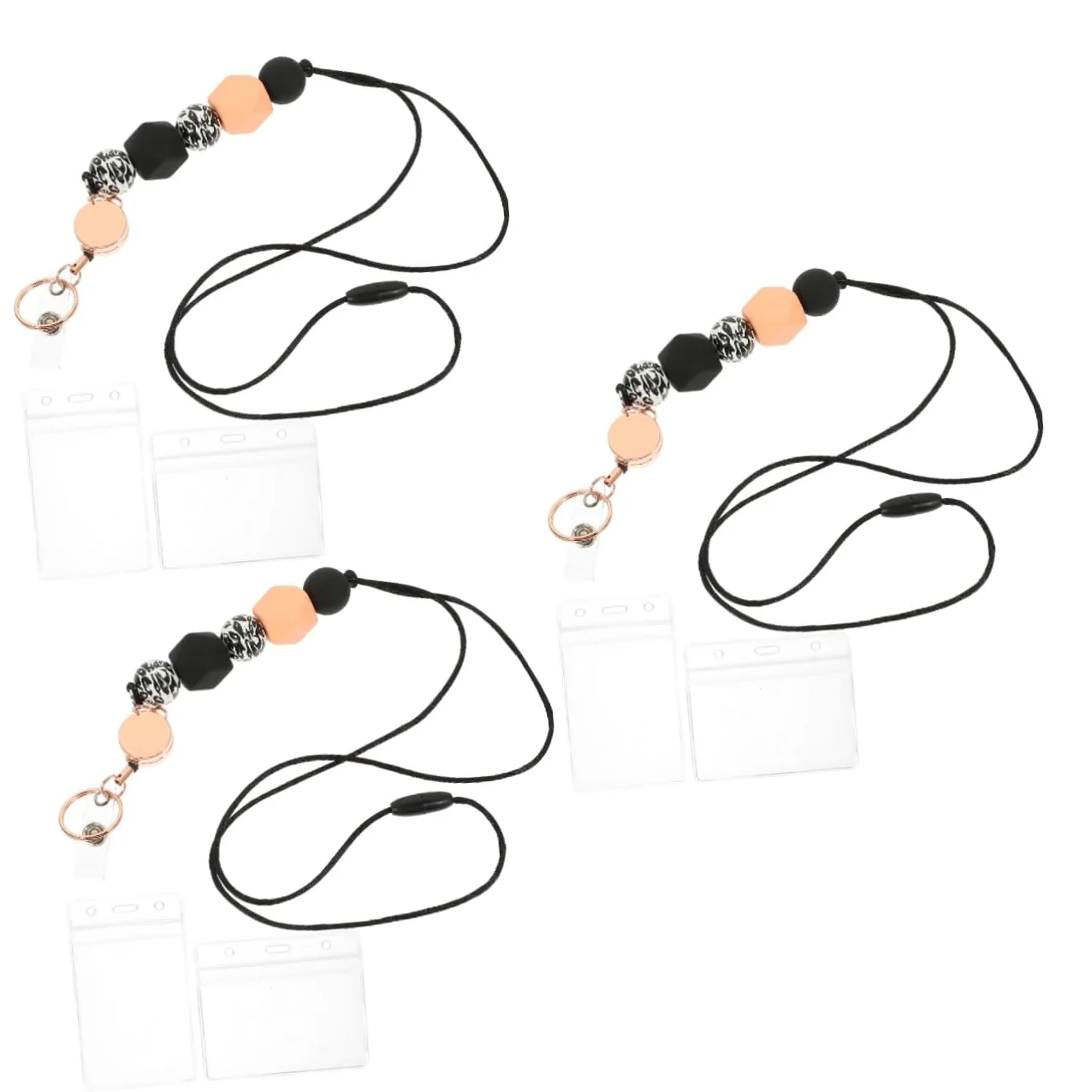 Operitacx 3sets Porta Badge Lanyard Con Custodia Id Per Studenti Compatibile Con Carte Di Identità e Bus Design Creativo e Leggero Facile Da Trasportare e Organizzare