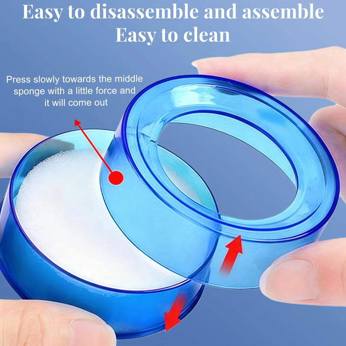 Spugne bagnate da dito 6,9 x 2,5 cm custodia plastica strumento conteggio idratazione banconote contanti 4 colori