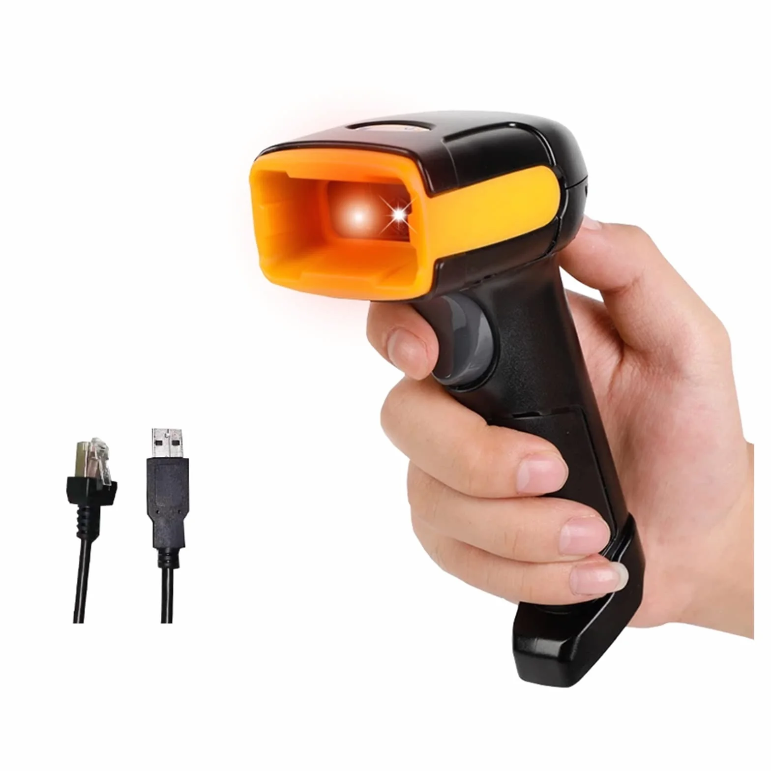 Scanner a Barre a Barre con Scanner a Barre 2D 1D/2D QR Codice Lettore Portatile USB Cablato for l'inventario Pos terminale(HBA-26 Wired)