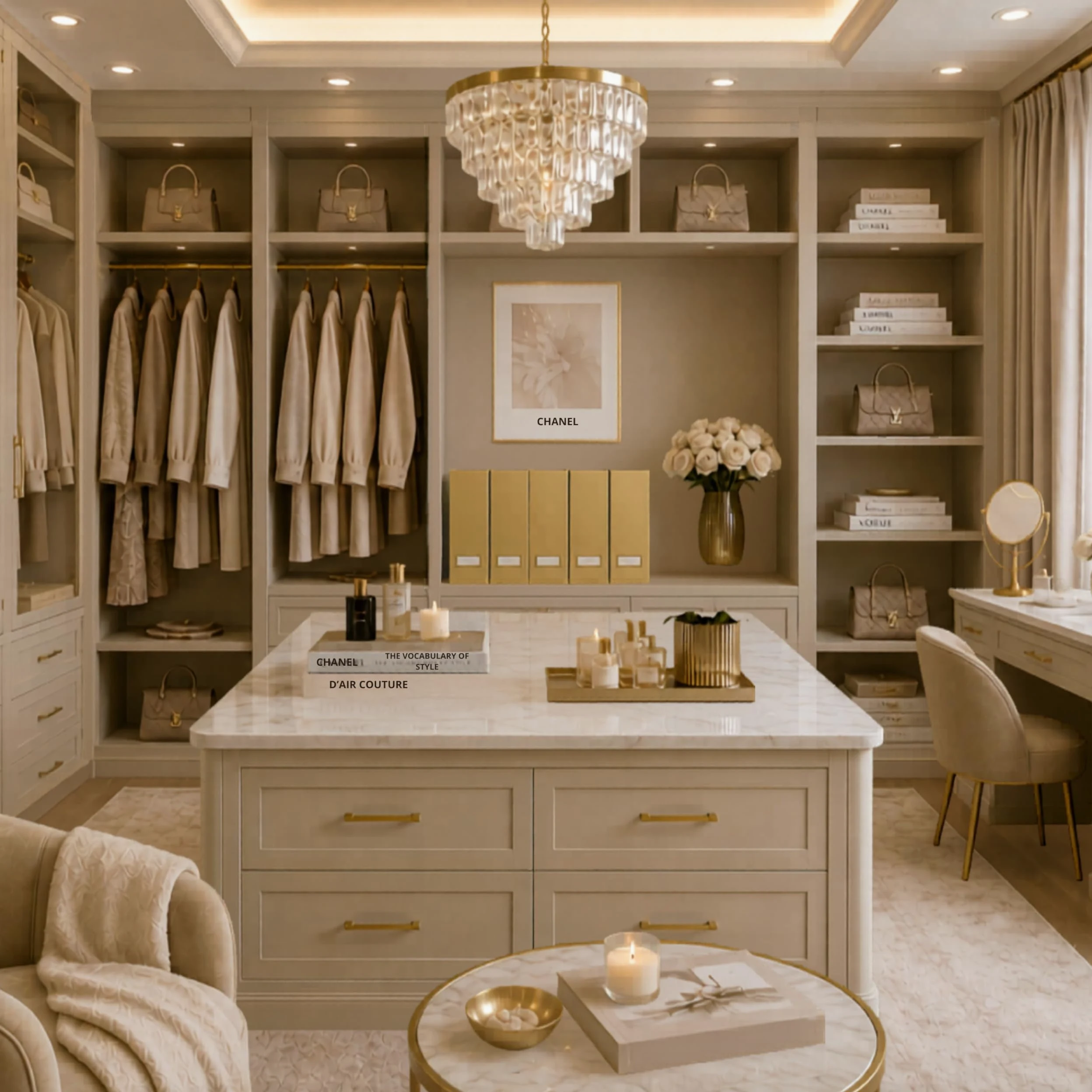 Blu Monaco Portariviste Pieghevole in Oro con Porta Etichette Oro - Set di 4 scatole Porta riviste in Cartone - Accessori da scrivania Dorati
