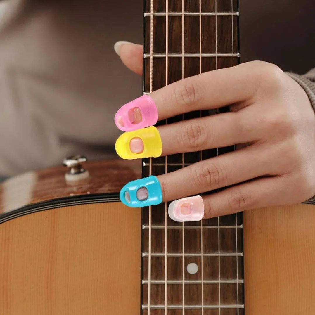 Protezioni per Dita in Silicone 20 PCS 5 Misure per Chitarra Tagliare Intagliare