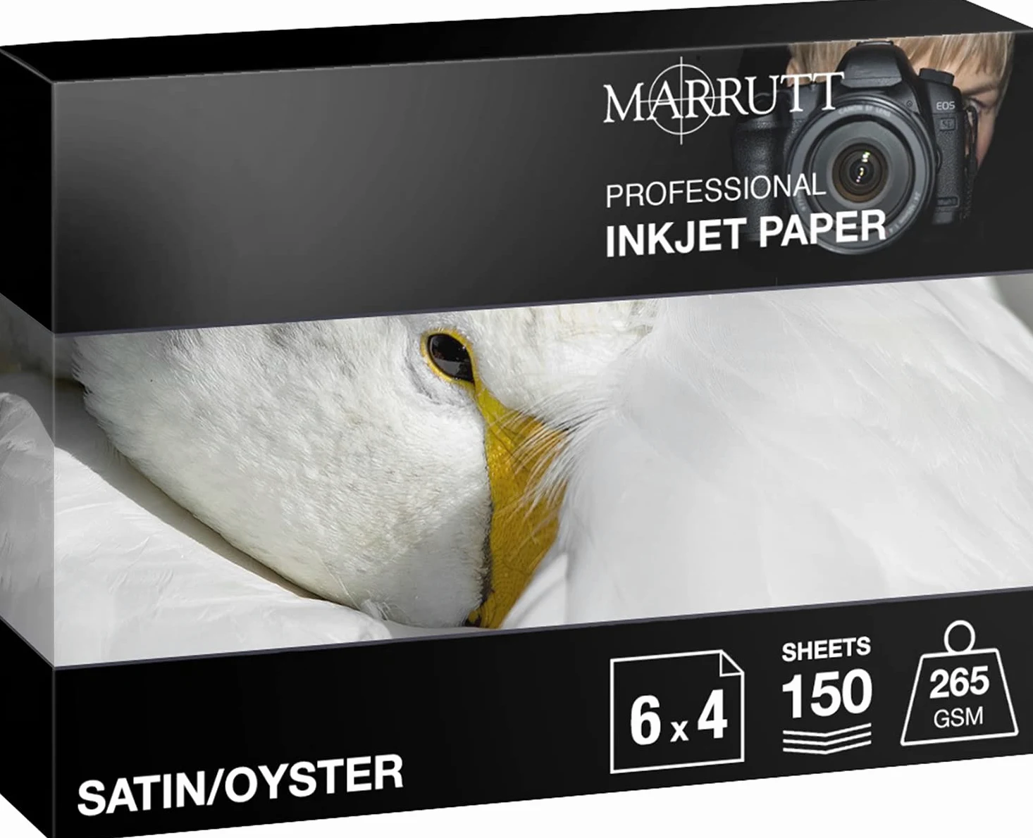 MARRUTT PRO PHOTO Carta Fotografica Satinata Perlata per Stampa A Getto d’Inchiostro – 6" x 4" 150 fogli