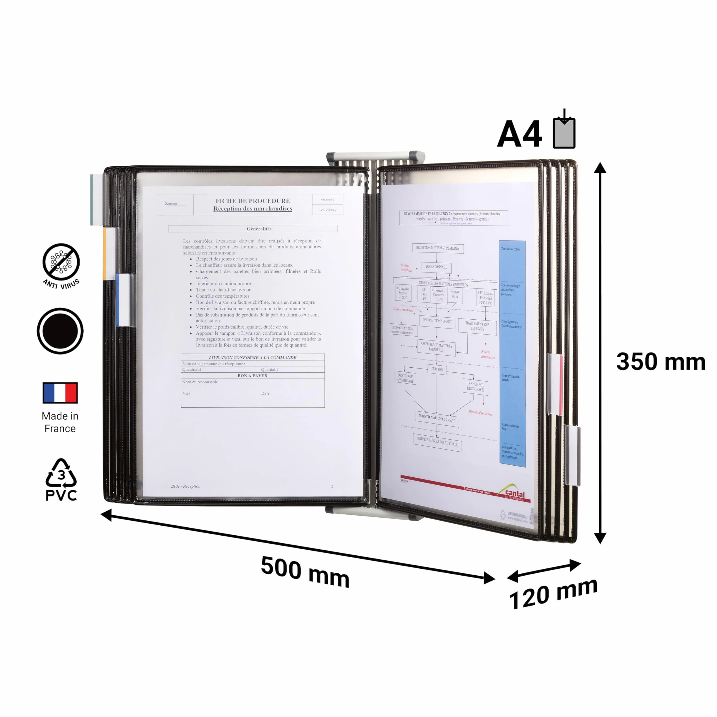 TARIFOLD 414507 Leggio Speciale a Muro