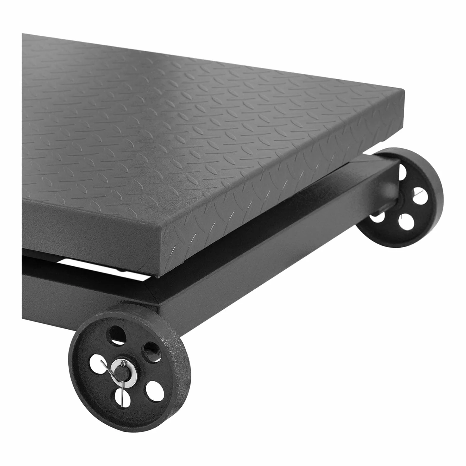 Steinberg Systems Bilancia a Piattaforma con Ruote SBS-PF-600/100W 600 kg 100 g Display LED 50x60 cm