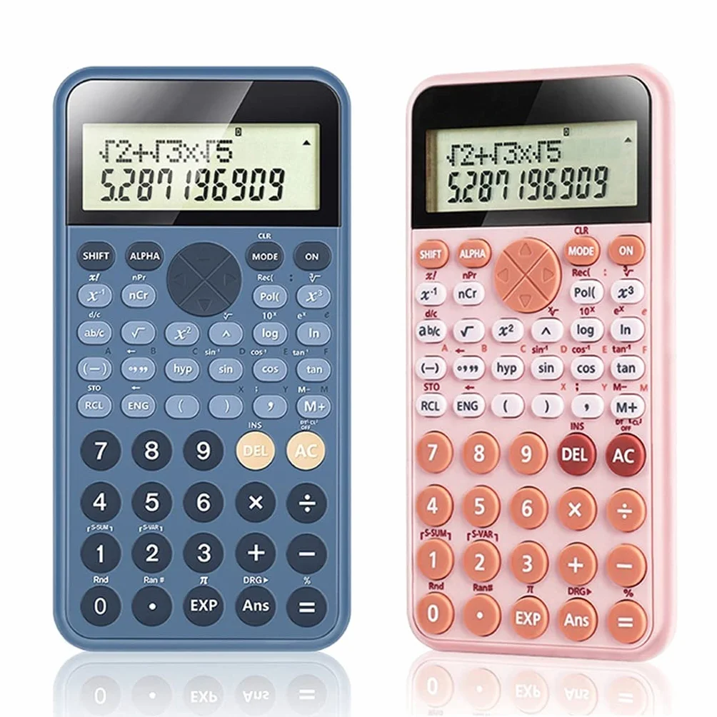 JFDBGU Portatile Calcolatrice scientifica Cancelleria Scuola SCUOLE di Ufficio Multifunzione Scuola di SCUOLE SCUOLE Strumento SCORTORYER(Blue,White)