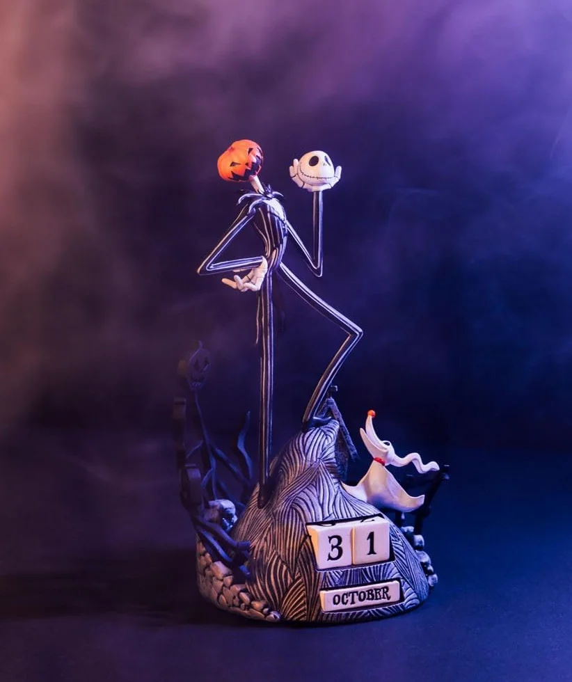Grupo Erik Calendario Perpetuo The Nightmare Before Christmas Gadget 3D - Calendario da Tavolo Perpetuo per Bambini Jack Skeletron Natale | Decorazione da Scrivania per Fans 12 x 12 x 23 cm