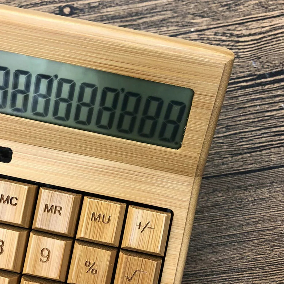 Calcolatrice da tavolo funzionale a energia solare con ampio display