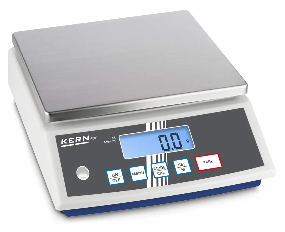 Kern FCF 30K-3 - Bilancia da tavolo compatta, Portate [Max]: 30 kg, Divisione [d]: 1 g, Peso min. del pezzo [Conteggio] g/pezzo: 2 g