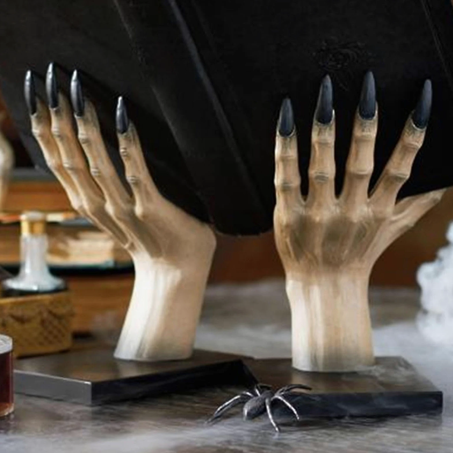 Reggilibri Originali Supporto Mani Di Gotiche In Resina Per Halloween | Fermalibri Per Studenti Donne Uomini Giovani Casa Biblioteca Scuola Soggiorno Camera Da