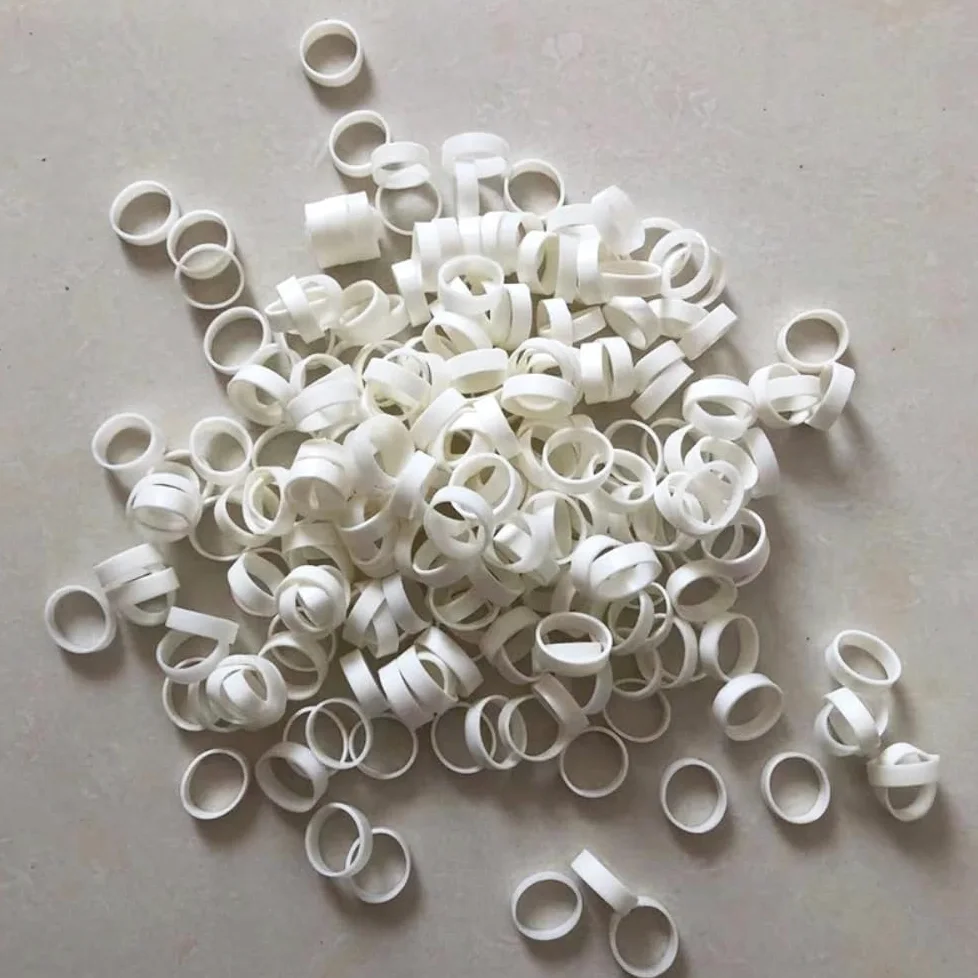 Elastici,Elastici in Gomma da Ufficio, 50 pezzi di elastico bianco grande in gomma, cordoncino elastico resistente da 5 mm, elastici robusti for uso scolastico, domestico e in ufficio(50x5x1.5mm)