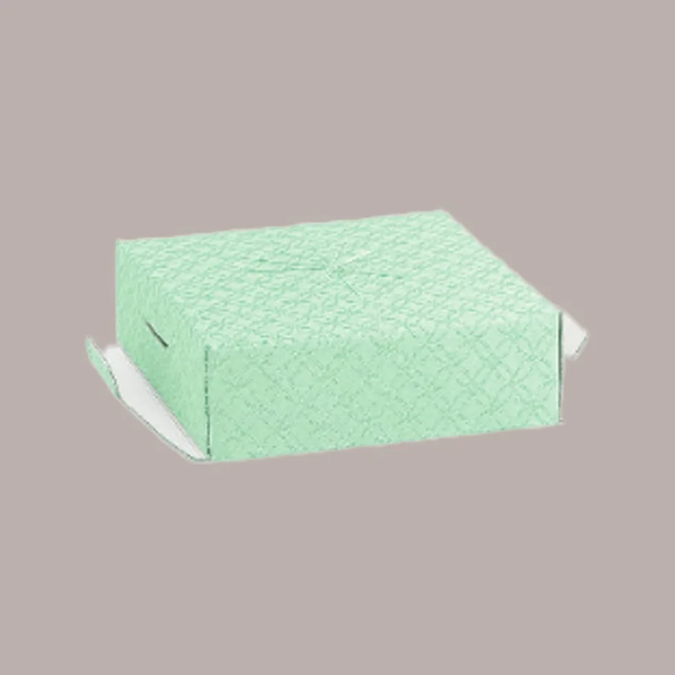 Lucgel Scatole Regalo Porta Uovo Cioccolato Verde 150x150H300mm 5 pezzi