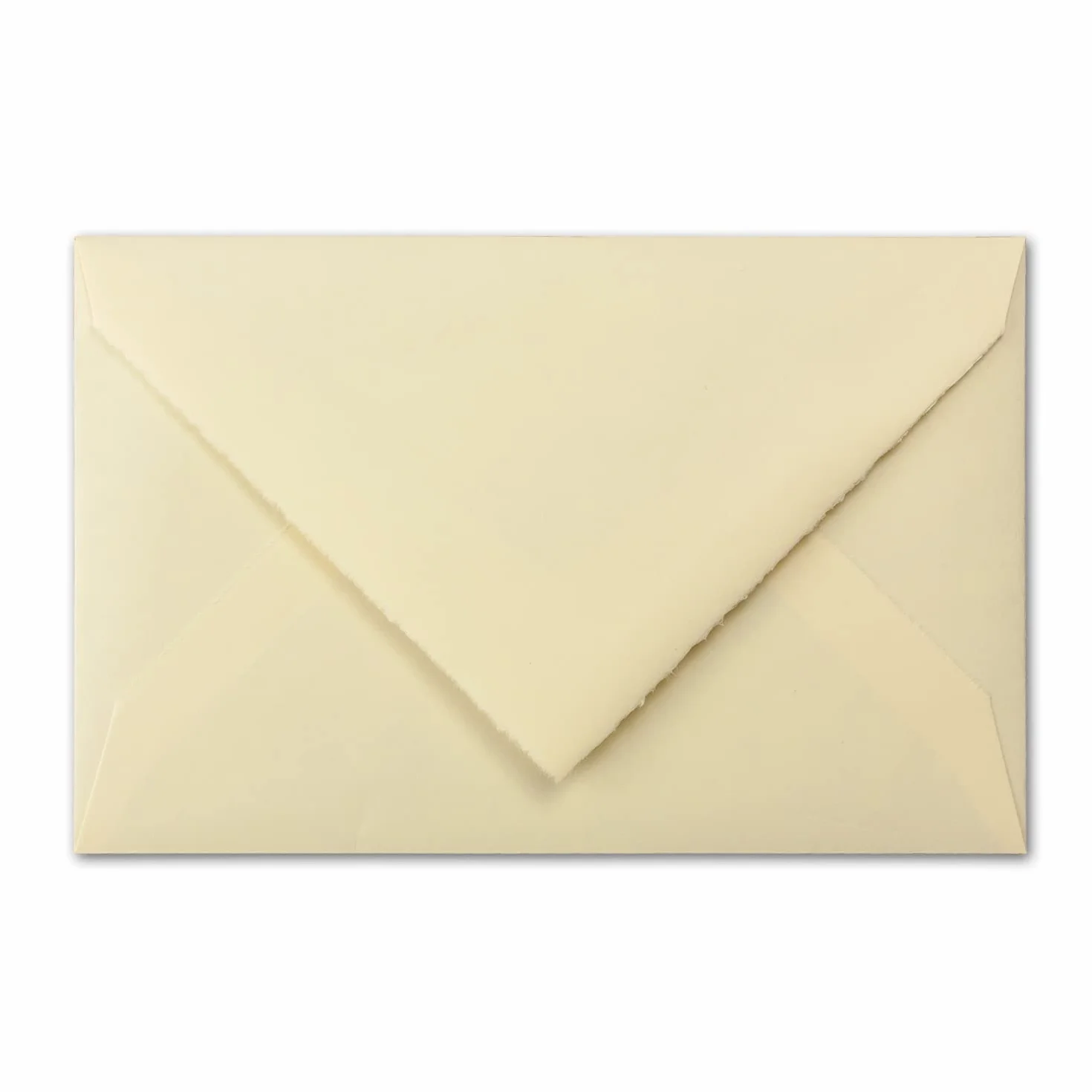 Biglietti vintage Zerkall carta fatta a mano 11,3x17,5 cm B6 15 Sets avorio