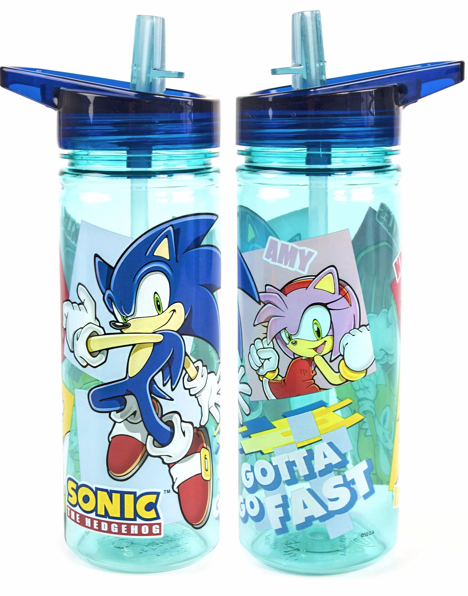 Sonic The Hedgehog sacco pranzo Set bambini (borsa, bottiglia d'acqua, snack) One Size