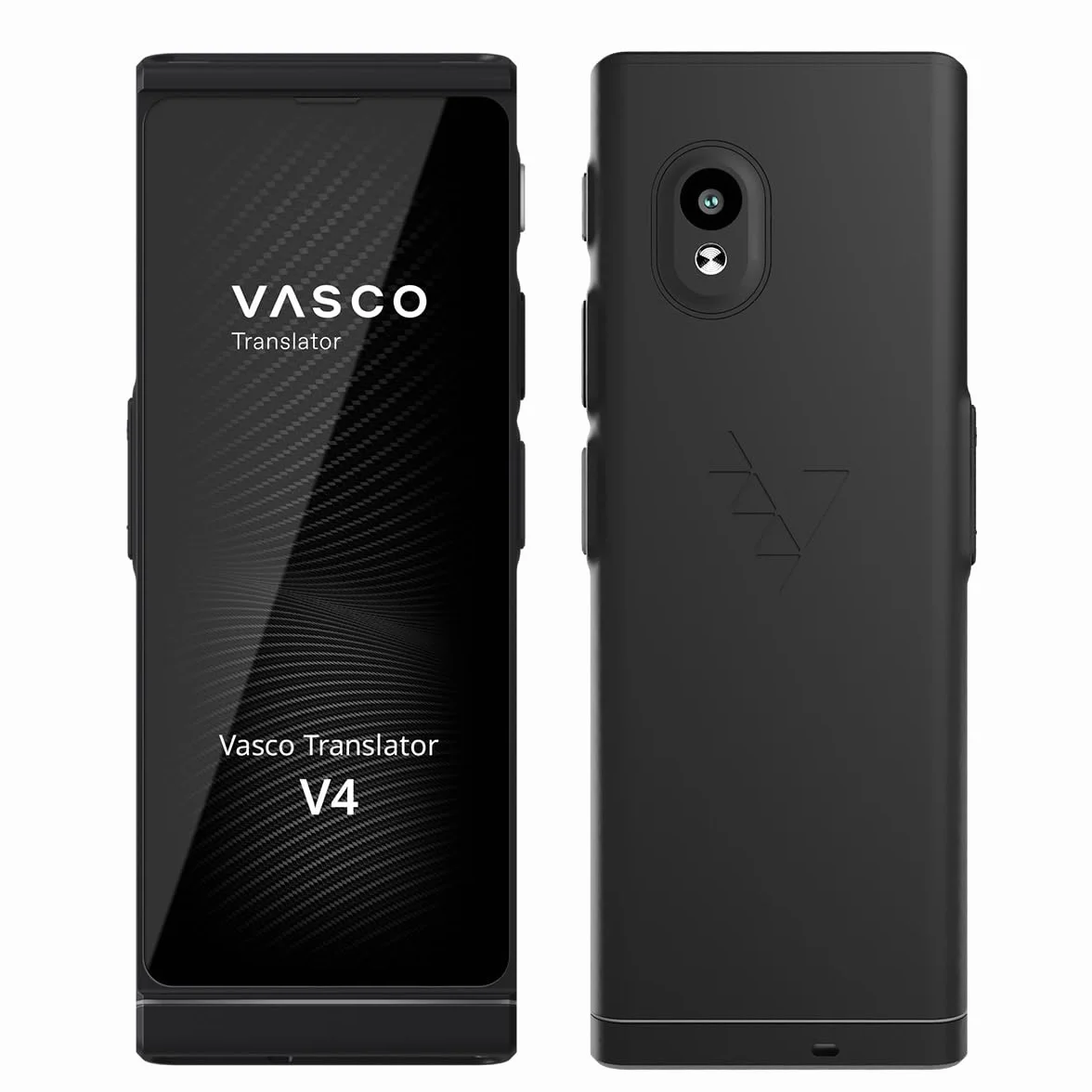 Vasco V4 Traduttore Simultaneo Vocale | 113 Lingue | Internet Gratis e Illimitato per le Traduzioni a Vita in quasi 200 Paesi | Black Onyx