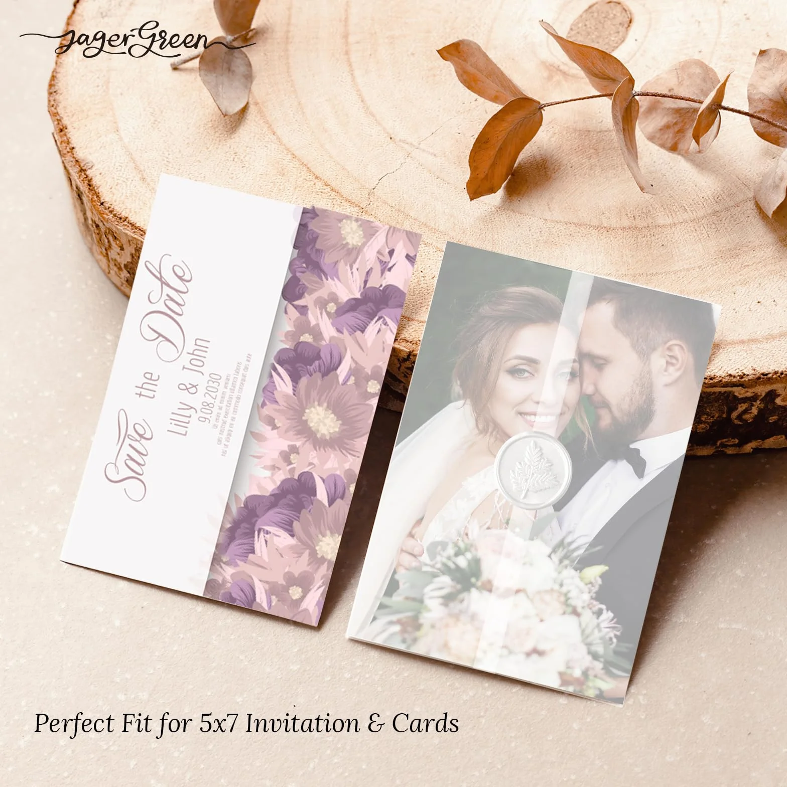 Carta pergamena traslucida 12,7 x 17,8 cm 115 g/m² pre-piegata 50 pezzi per inviti nozze biglietti auguri