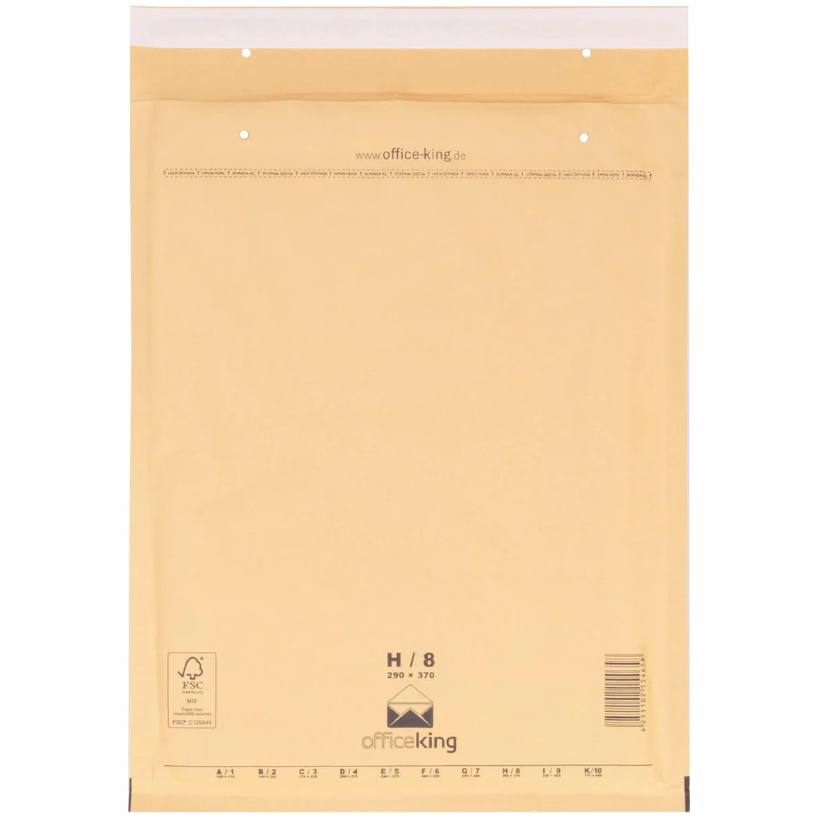 verpacking 100 Buste gialle imbottite 29 x 37 cm H8 - Buste pluriball, Buste con bolle