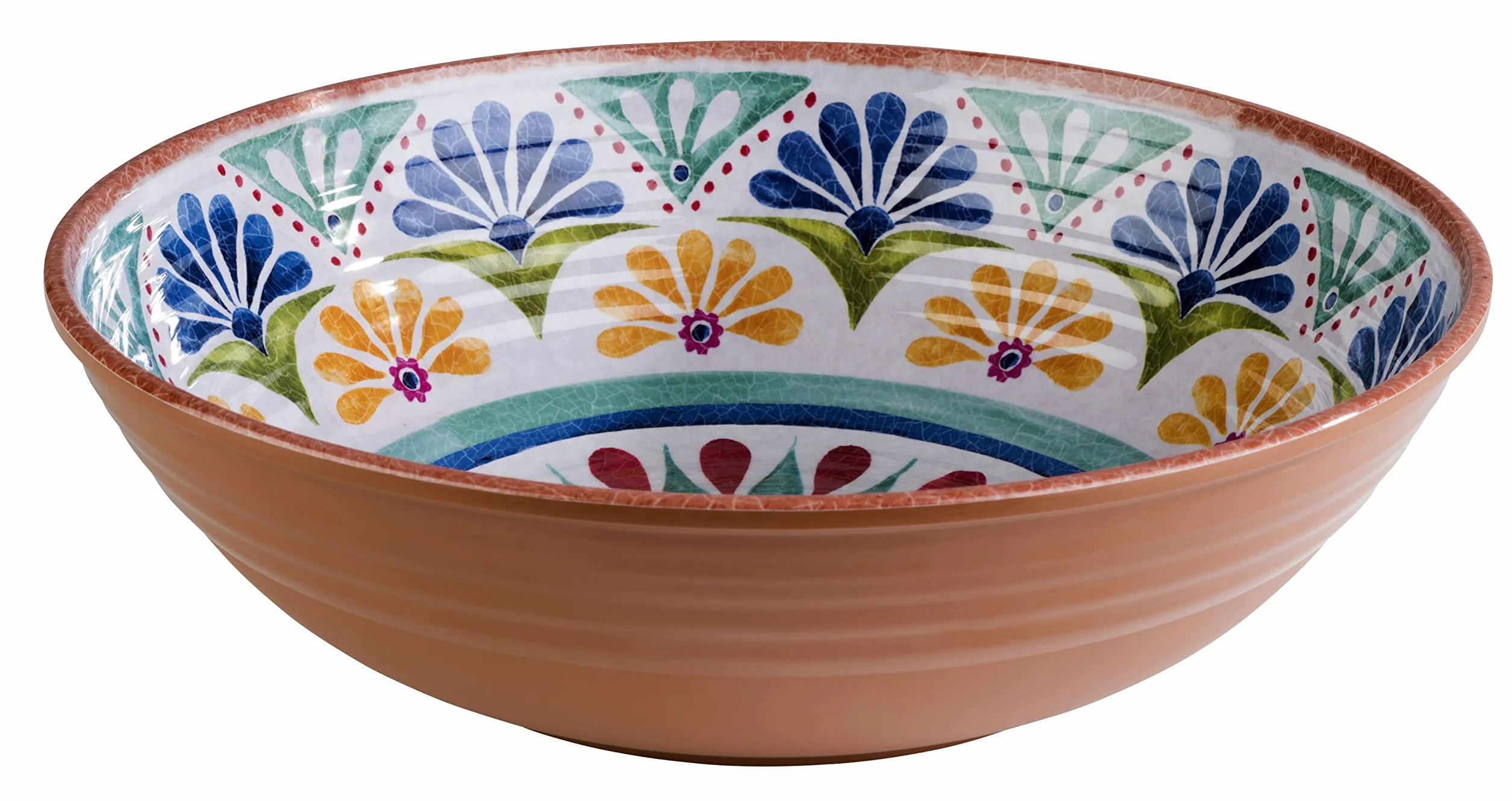 Ciotola ARABESQUE in Melamina 31 x 9 cm Beige Blu