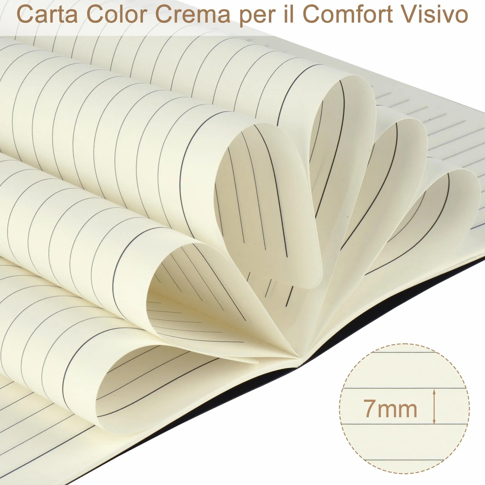Quaderno A5 Rigato 24 Pezzi 30 Fogli 60 Pagine Nero