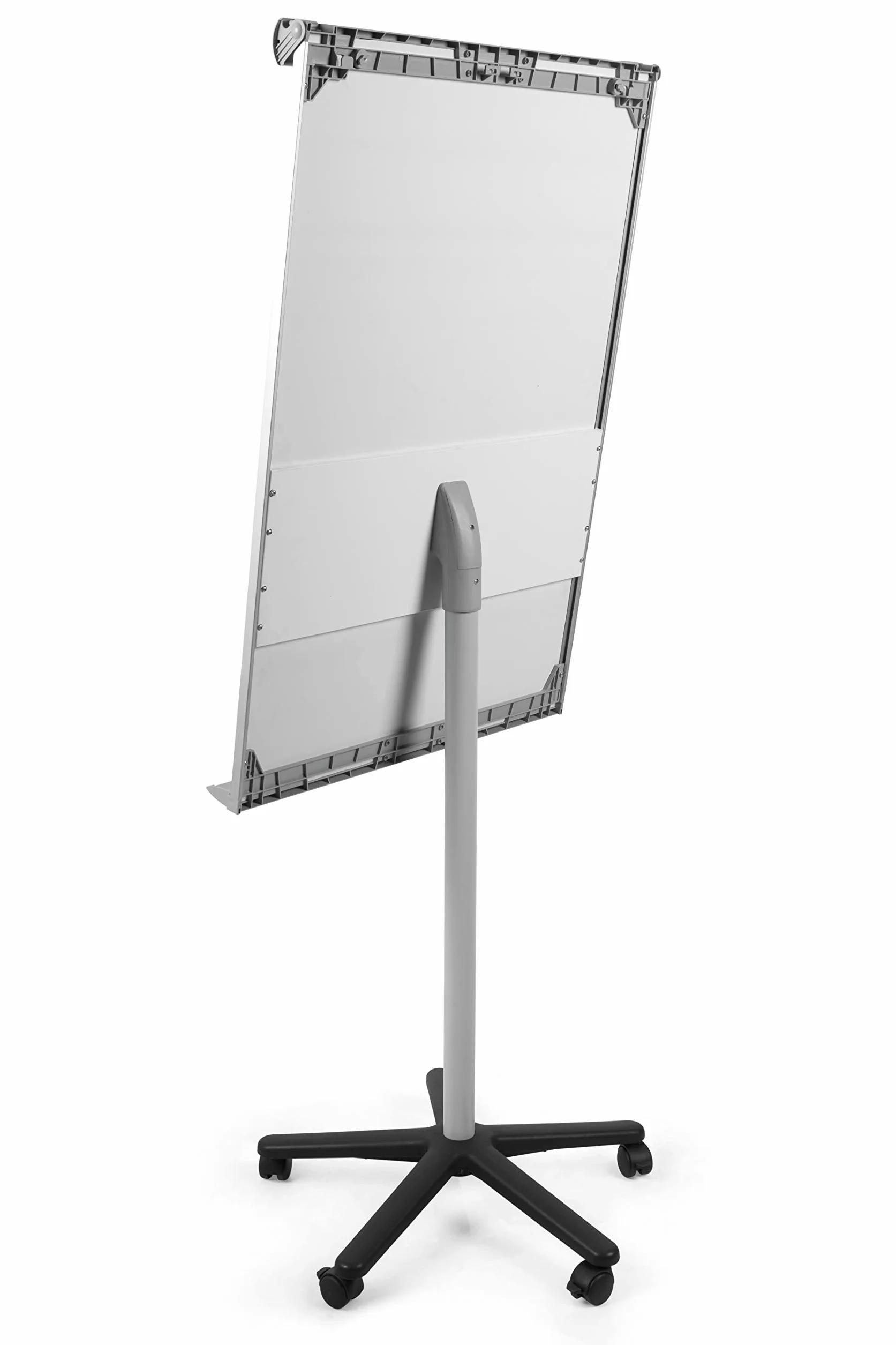 Bi-Office Lavagna Portablocco Mobile Smart, Lavagna a Fogli Mobili Portatile Con Cornice Grigia, Superficie Magnetica, Dimensioni Panello Euro 700 x 1000 mm