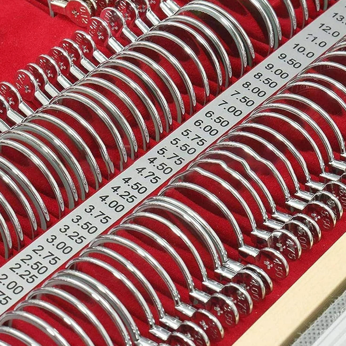 Set di lenti ottiche in custodia in alluminio per esami oculistici completi