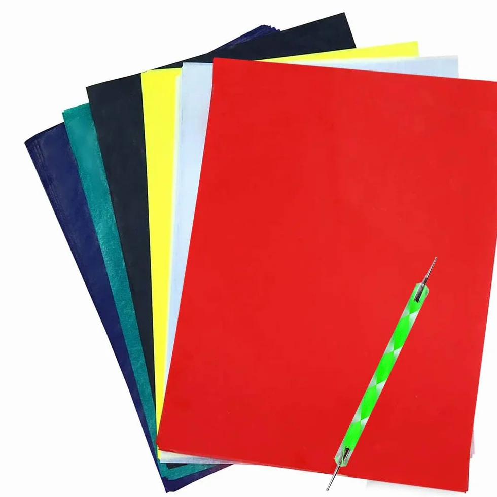 Yesallwas carta per trasferimento in carbonio A4 50 fogli grafite per legno carta tela