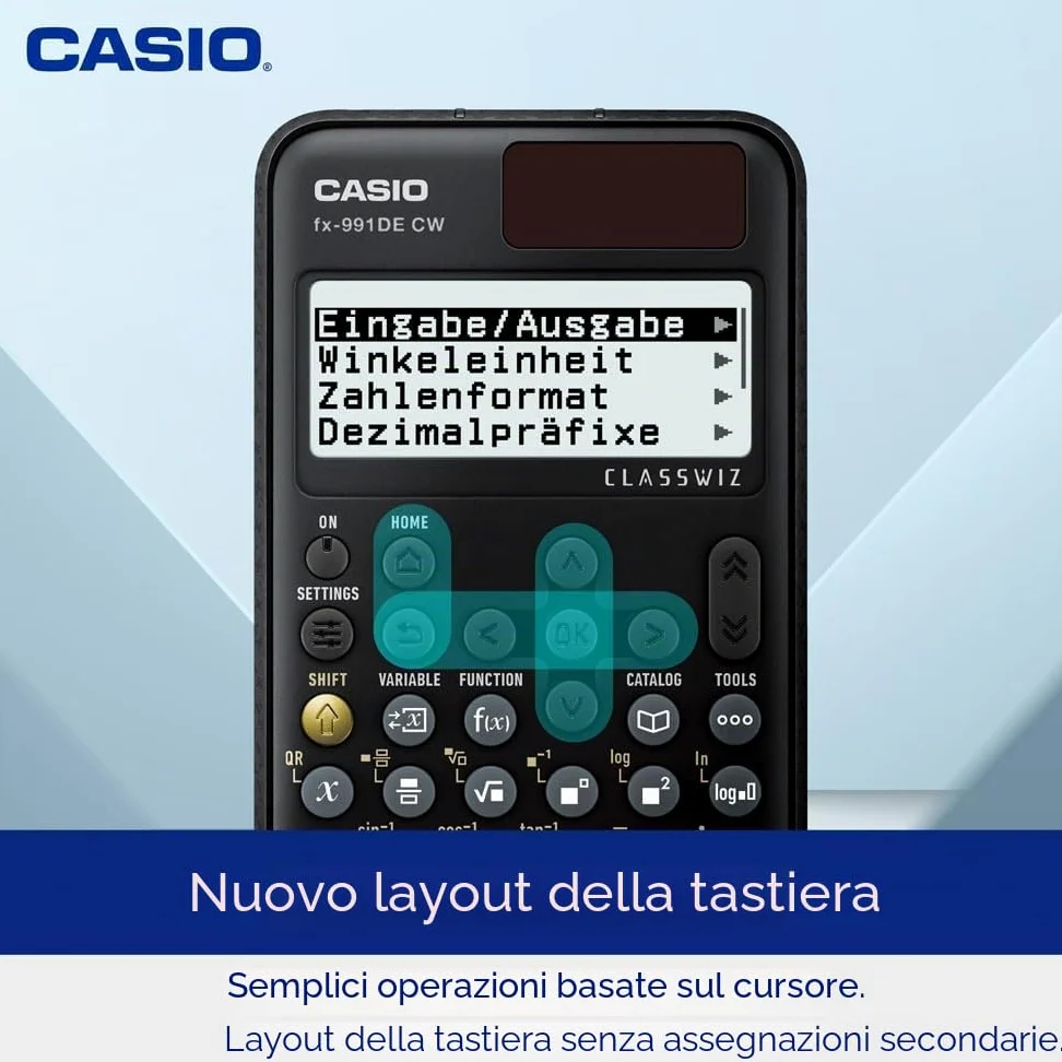 Casio FX-991DE CW ClassWiz calcolatrice scientifica tecnica con Art-case "Space Monkey", menù tedesco (edizione limitata)