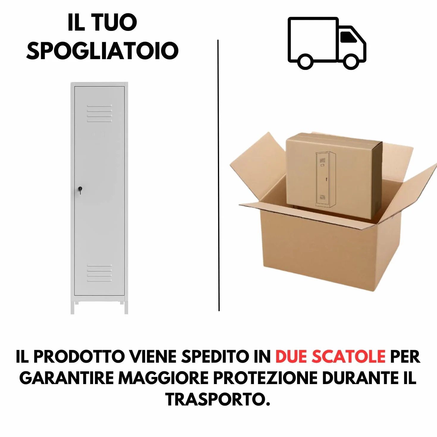 OWIJI Armadietto Spogliatoio Sporco Pulito Grigio Premium Quality Made in Italy 1 Anta 180x36x35 cm Lamiera Ripiano Appendiabiti Cartellino Armadio Palestra Ufficio Garage Salvaspazio Doppia Chiave